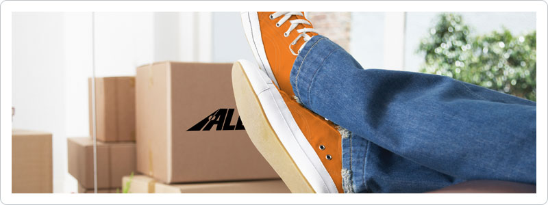 Person relaxing after reducing frustration during moving day